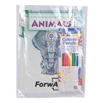 WCB39-FP - Animals Coloring Book for Adults Fun Pack