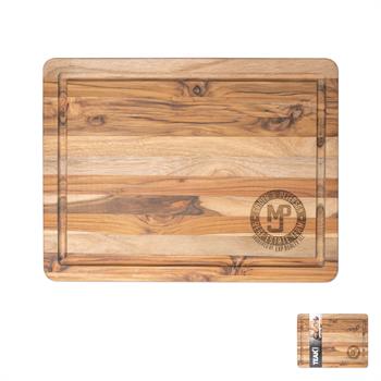 WL1556X - 16" X 12" Teak Wood Cutting Board with Juice Groove