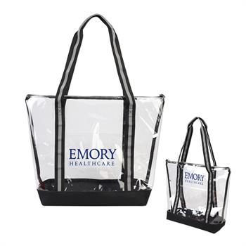 #WL1625X Clear Tote with Zipper