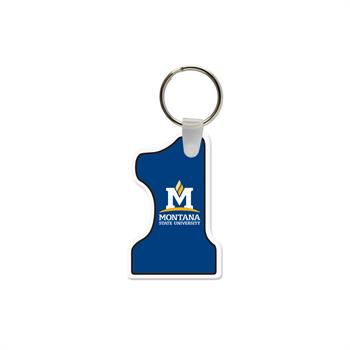 WL1868 - #1 Shaped USA Made Vinyl Keychain