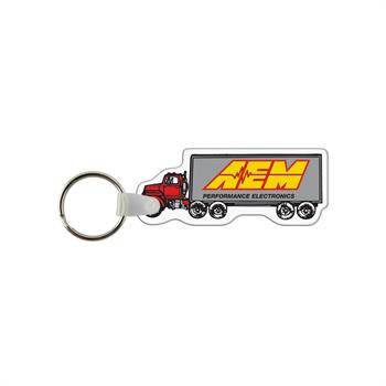 WL1873 - Tractor Trailer USA Made Vinyl Keychain