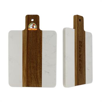 WL1940X - Square Acacia+Marble Cutting Board