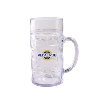 WL2241X - 1/2 Liter Plastic German Style Oktoberfest Beet Mug with Handle