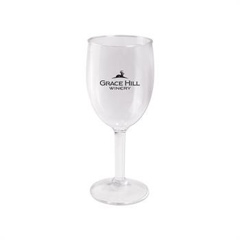 WL2244X - 8 Oz Plastic Rounded Wine Glass