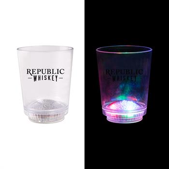 WL2254X - 12 Oz 3 Light Plastic Rocks Cup