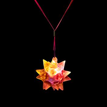 Blinking Spike Ball Necklace