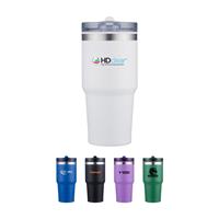 20 Oz Stainless Steel Outer Tumbler with Built in Straw Lid