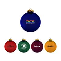 3 1/4" USA-Made Round Glossy Shatterproof Ornament Crystal Translucent