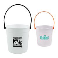 32 Oz Plastic Rum Bucket with Mix and Match Color Handle