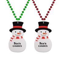 Snowman Medallion Beads