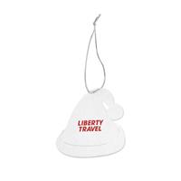 Acrylic Style Santa Hat Ornament