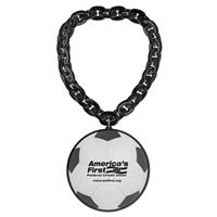 Soccer Ball EVA Medallion with Jumbo Chain