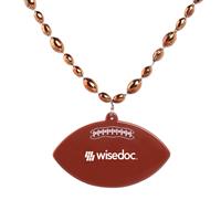 Pro Style Football Medallion With Football Beads