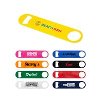 Paddle Style Powder Coated Steel Bottle Opener