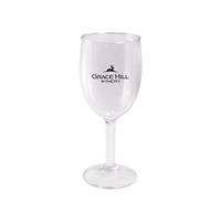 8 Oz Plastic Rounded Wine Glass