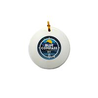 3" Ceramic Round Ornament