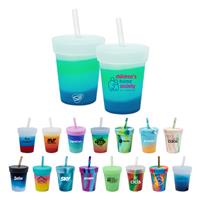 8 OZ Silicone Kids Tumbler with Lid & Straw