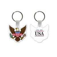 Eagle Shaped USA Made Vinyl Keychain