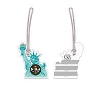 USA Made Statue Of Liberty Vinyl Luggage Tag