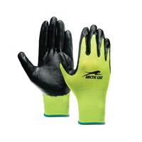 Hi-Viz Nitrile Palm Dipped Gloves