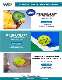 New Lower Price on Our Pickleball Set! 