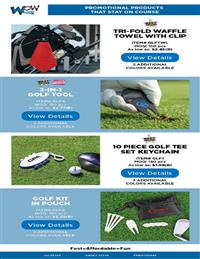 Promotional Products That Stay On Course!