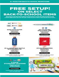 A+ Picks for Back-to-School Promotions! EUF